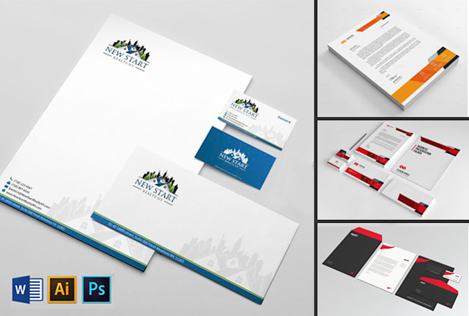 design professional business card, letterhead and stationery