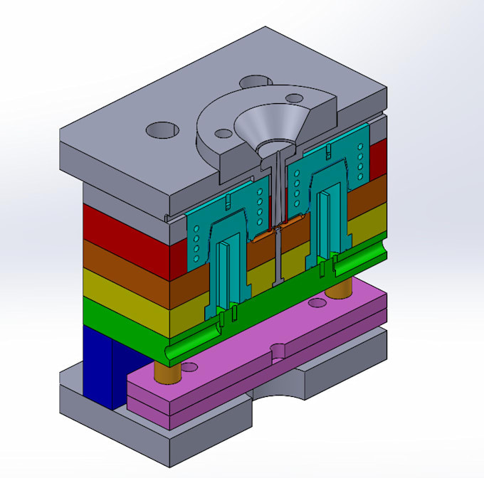 design plastic injection mould according to dfm