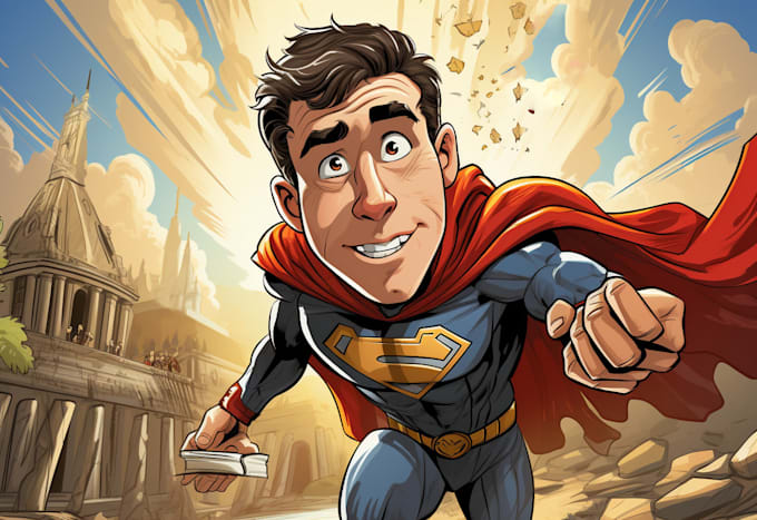 make a superhero caricature for you