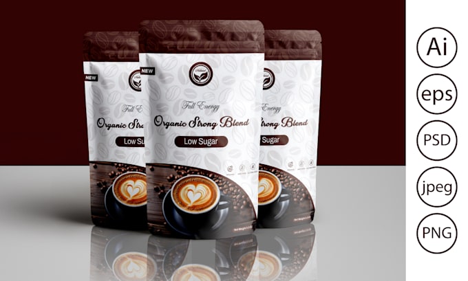 do product label design and pouch packaging label design