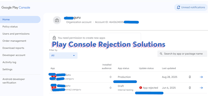 publish apps games on your google play console or app store