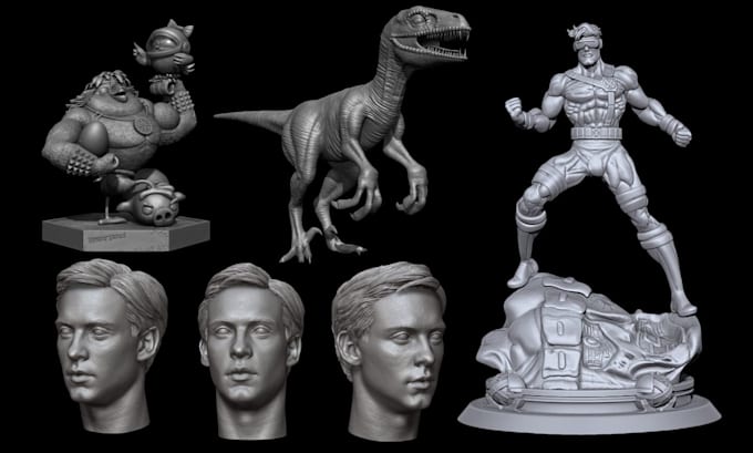 sculpt high quality 3d models characters statues toy figures stl 3mf 3d printing