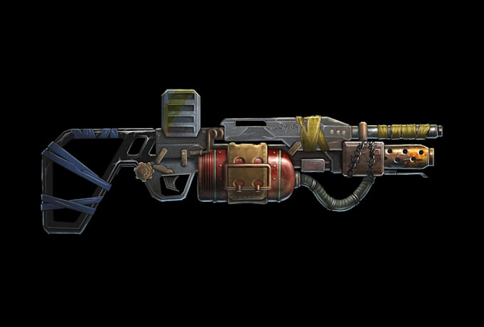 create 2d game art, weapons, vehicles, props, assets