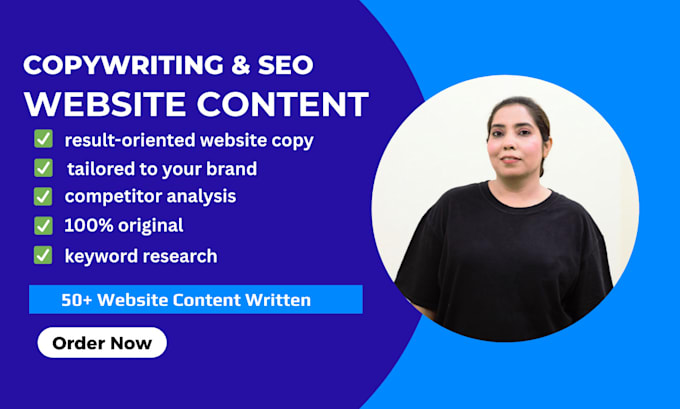 do website copywriting for SEO website content or website copy, landing page