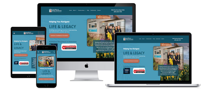 design attorney, lawyer and law firm website