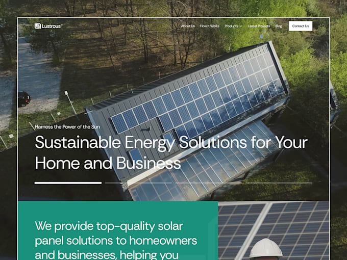 design a solar wordpress website for your business