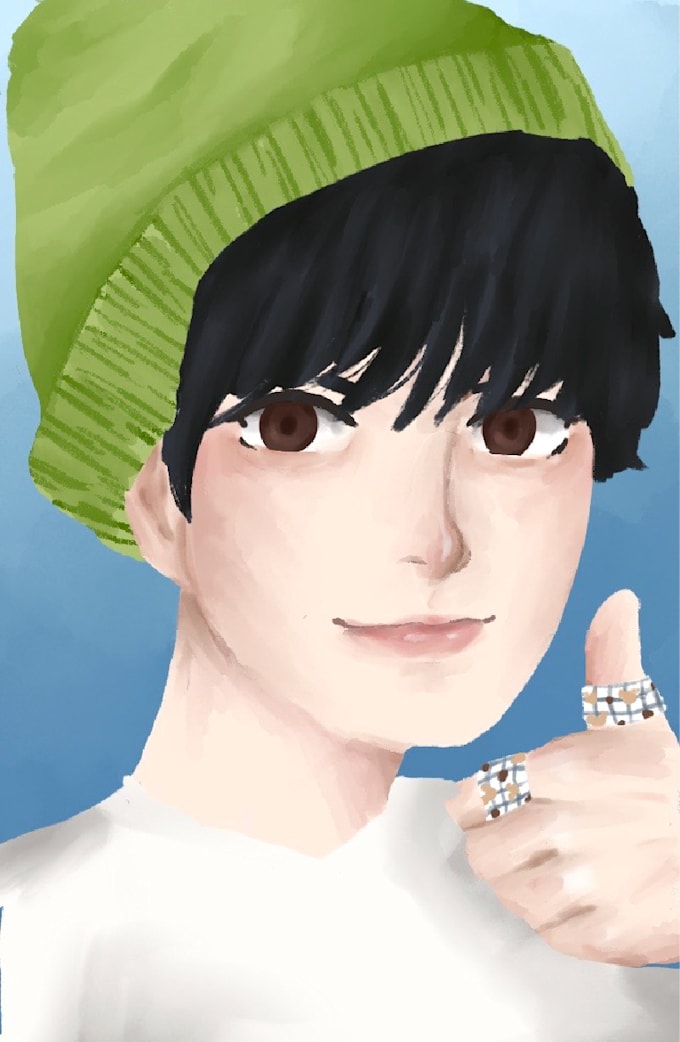 do kpop illustration for you