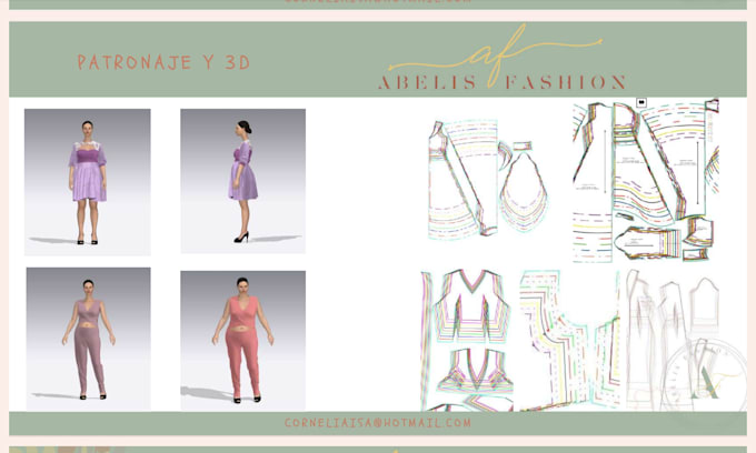 create your digital sewing patterns for your collection