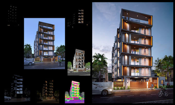 do editing on architectural images with elements