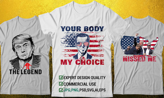 create patriotic flag political custom t shirt design