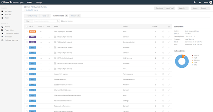 do vulnerability scanning with nessus