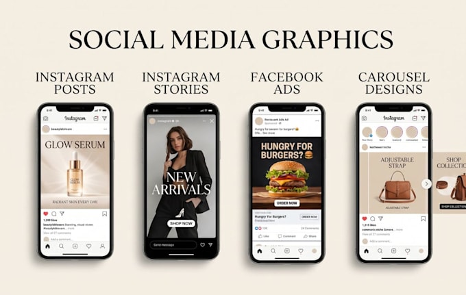 create engaging social media posts for instagram and facebook