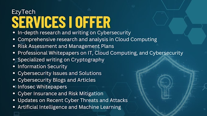 do technical research writing on cybersecurity and cloud computing