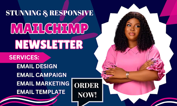 do mailchimp newsletter template design, email campaign for squarespace, wix