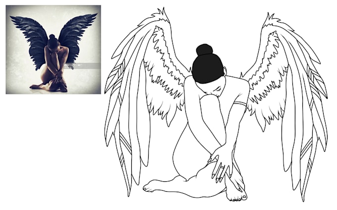 do manual vector tracing of any logo or image in 2 hours