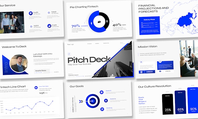 Design powerpoint presentation and investor pitch deck by Yaseen_46 ...