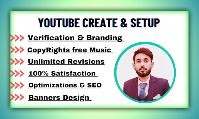 create and setup youtube channel