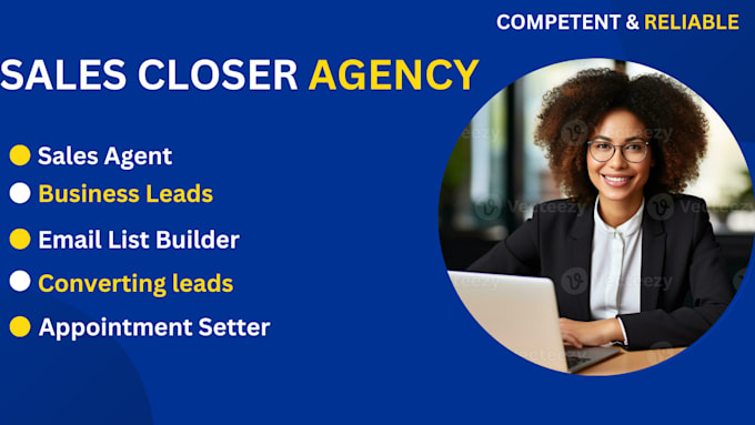 be your commission, sales representative, sales closer, sales agent