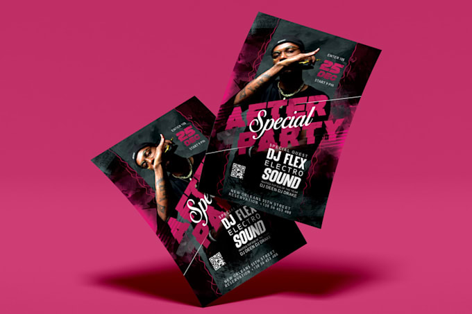 custom flyers or posters for event, business,party