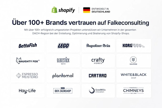 create your shopify online shop or website in german