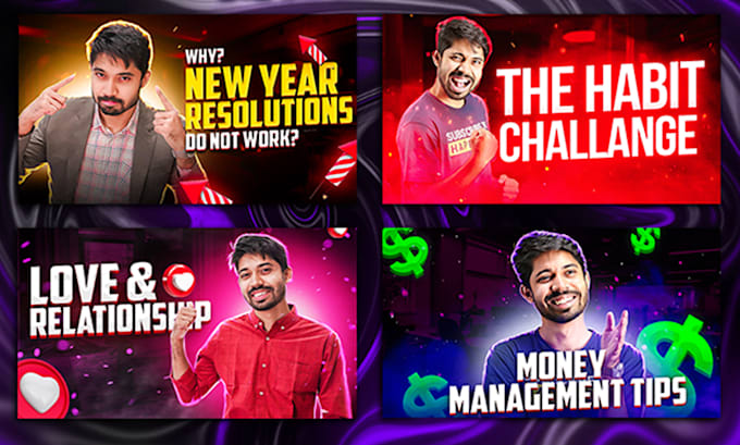 design clickbait amazing eye catchy youtube thumbnail 3 hour