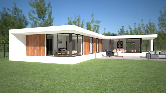 do photorealistic architectural visualization for 3d exteriors
