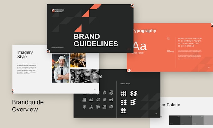 Design minimalist logo with brand style guides, brand identity and ...