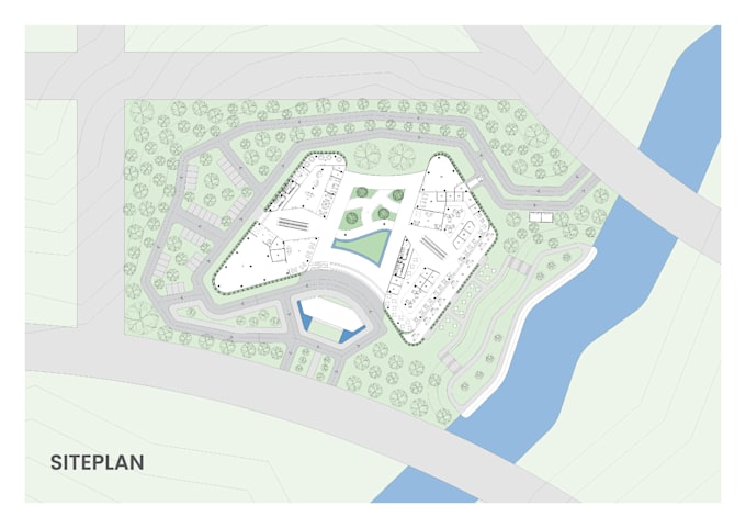 do rendering architectural siteplan