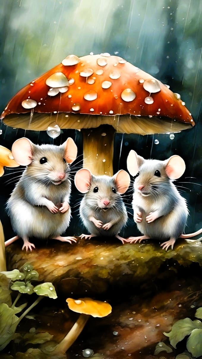 create watercolor children book illustrations and book cover