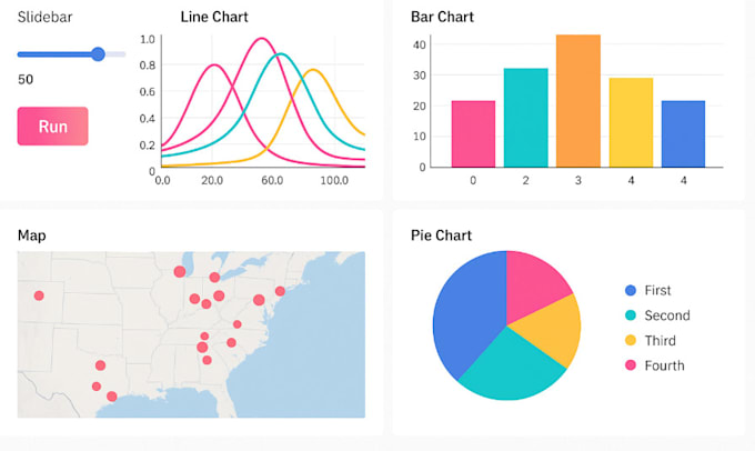 create python streamlit webapp dashboard for machine