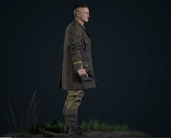 Repose 3d human character model, reduce polycount,rig for ue5, unity ...