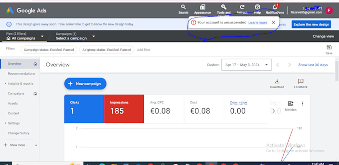 unsuspend your google ads account suspension