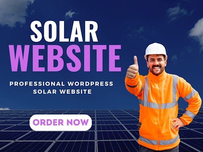 build solar website solar energy website solar panel website design and redesign