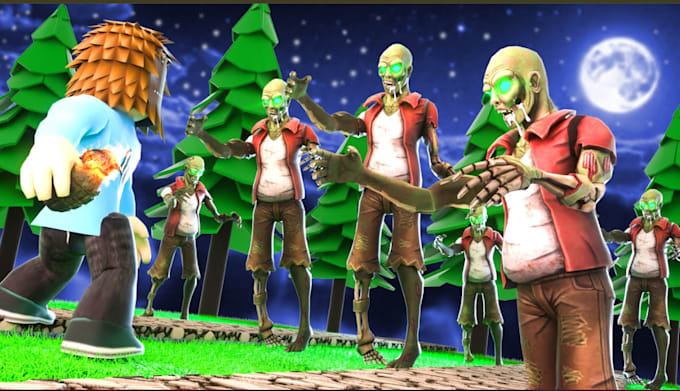 design interactive roblox VR ar maps, zombie npcs, escape puzzle, game logic