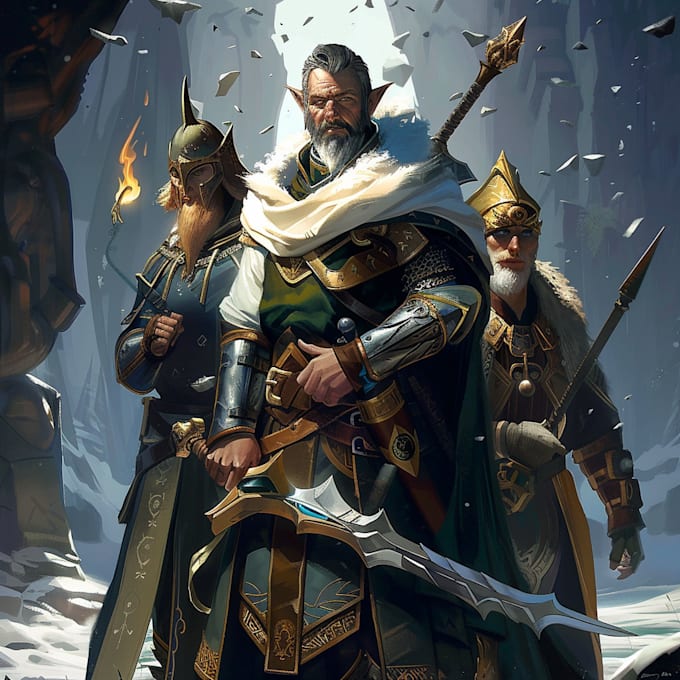 make a uniqe dnd character art