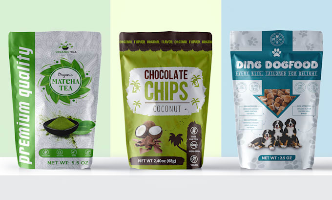 make pouch design myler bag food packaging and tea design