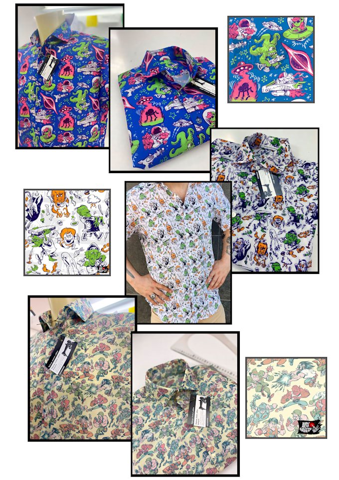 create a cartoon pattern for your clothing apparel