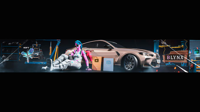 create a fortnite youtube banner