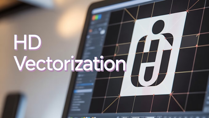 manually vector trace,vectorise,vectorizar logo,image in HD