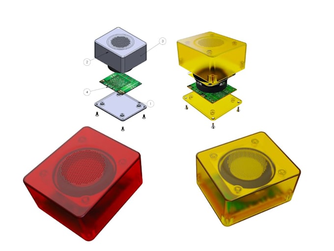 design 3d printed enclosure for electronics, pcb casing cad