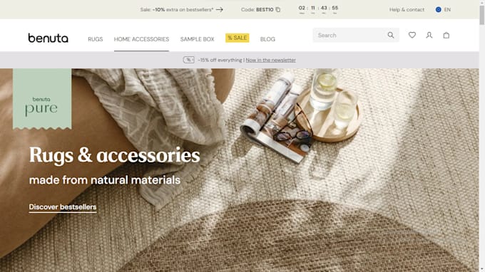 build rug shopify website, carpet ecommerce store, doormat shopify store