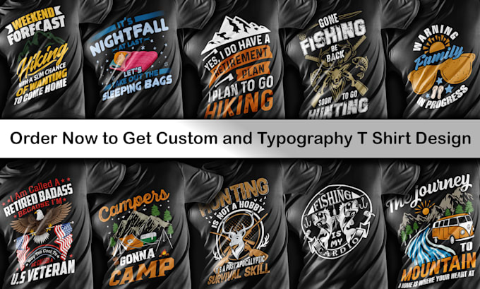 do custom t shirt design and illustration with 24 hours