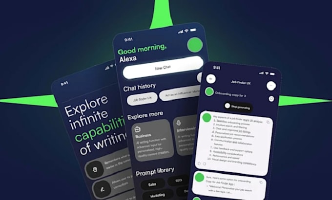 develop flutter ai chatbot app for ios and android