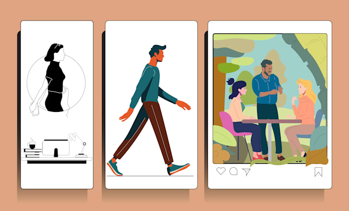 create flat vector illustrations for website hero, UI, or saas app