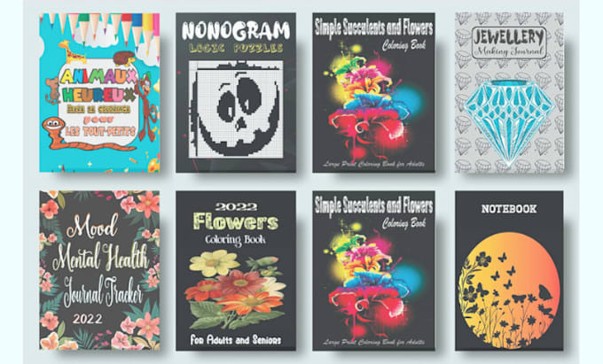 design amazon kdp book cover, KDP low content book cover