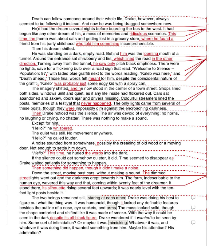 line edit your romance short story or novel