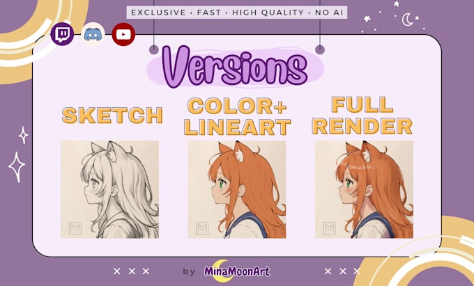 Create a custom illustration by Minamoonart | Fiverr