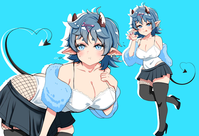draw lewd, sfw or no sfw anime character, fanart or your oc