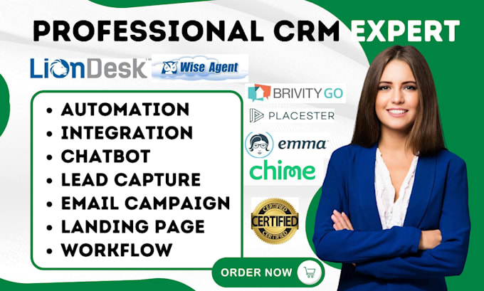 do liondesk emma crm wise agent brivity lofty crm placester real estate website