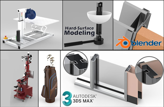 be 3d industrial designer for 3d models and 3d product rendering